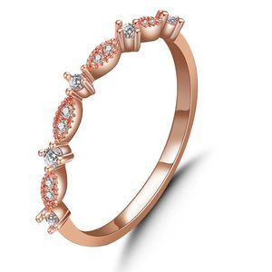 Women's Dainty Diamond Antique Eternity Gold Wedding Band Engagement Ring